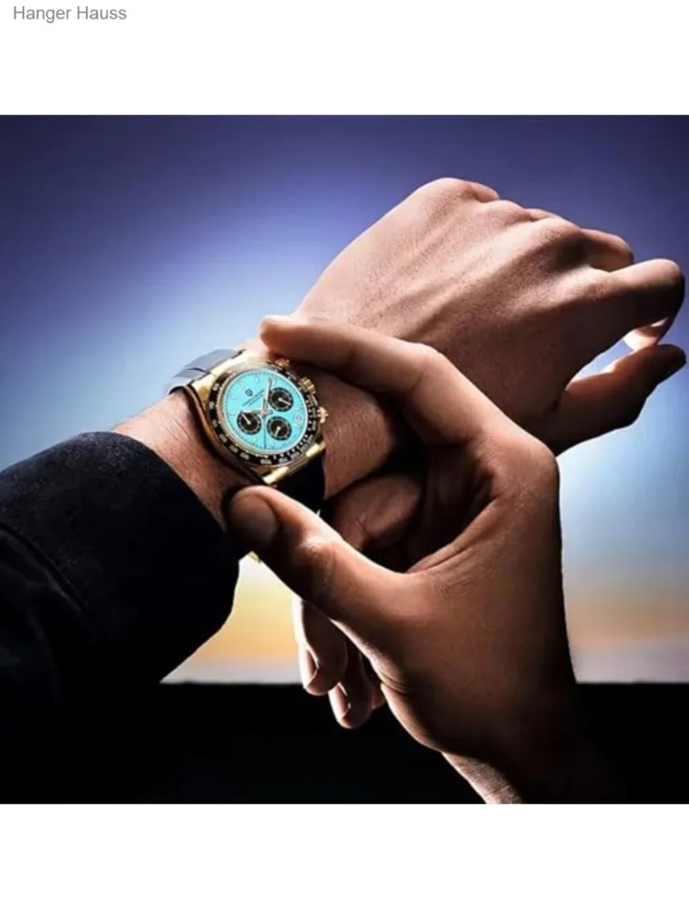 Men's Quartz Chronograph Watch VK63 Movement Stainless Steel